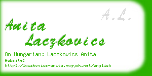 anita laczkovics business card